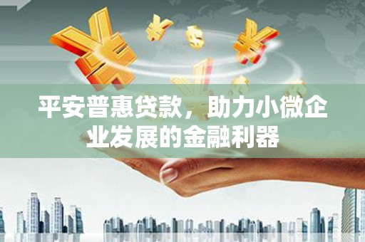 武鸣平安普惠贷款，助力小微企业发展的金融利器