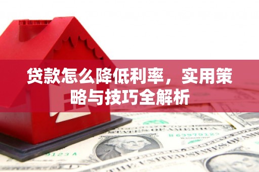 武川贷款怎么降低利率，实用策略与技巧全解析