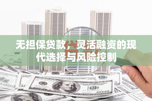 沈河无担保贷款，灵活融资的现代选择与风险控制