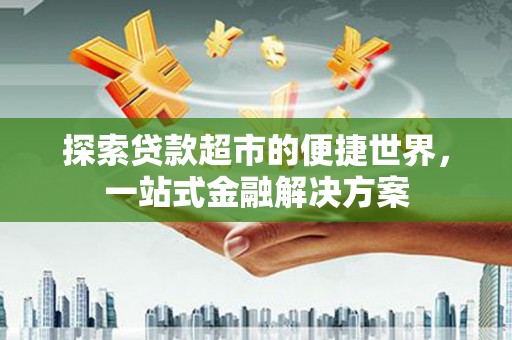 田尾探索贷款超市的便捷世界，一站式金融解决方案