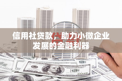 漠河信用社贷款，助力小微企业发展的金融利器