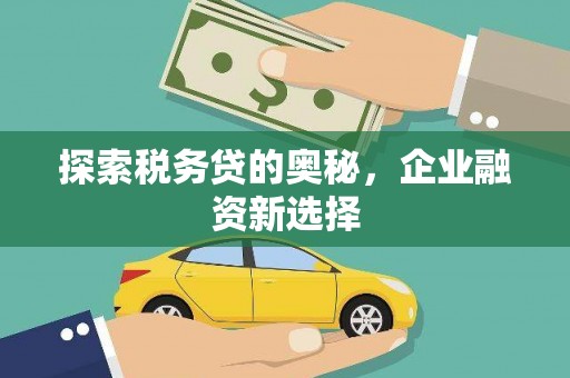 唐山探索税务贷的奥秘，企业融资新选择