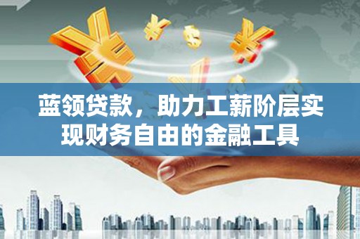 阳春蓝领贷款，助力工薪阶层实现财务自由的金融工具