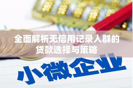 炉霍全面解析无信用记录人群的贷款选择与策略