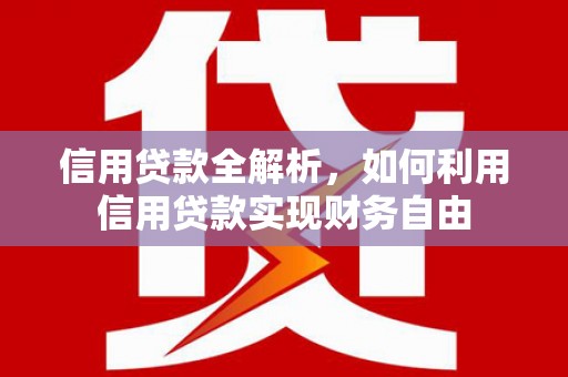 漳州信用贷款全解析，如何利用信用贷款实现财务自由